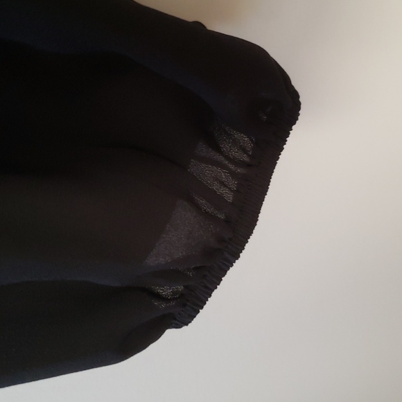 Black Ruffled Neck Top - Picture 5 of 5